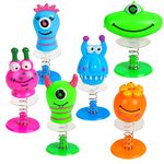 VEYLIN Monster Jump, 18PCS Assorted Novelty Monster Spring Jump Up Party Favor Toys Kids Classroom Prizes