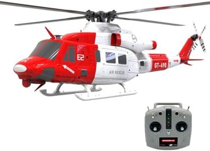 Goekhyrani RC Helicopter for Adultsr, GOOSKY E2 UH-1Y 2.4G 6CH Dual Brushless Direct Drive RC Simulation Helicopter Model with Lidar Positioning, Gift for Men 2025 (RTF/Mode 1 2 Switchable/Livery)