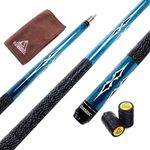CUESOUL 58 Inch 19oz 1/2 Maple Billiard Stick Pool Cue Set 11.5mm/13mm Tip[Weight Adjustable]