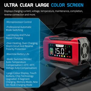Aptliton 15-Amp Car Battery Charger – Fast Charging for Vehicles