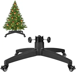 WEIMELL Christmas Tree Stands for 9 FT Artificial Trees Rolling Wheels Movable Universal Xmas Tree Holder Base Fits Up 9 Foot Fake Tree 1-2.56 Inch Pole (Stand Diameter 31 Inch)