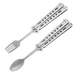 Butterfly Knife Fork And Spoon Set