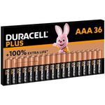 Duracell Plus AAA Batteries (36 Pack) - Alkaline 1.5V - Up To 100% Extra Life - Reliability For Everyday Devices - 0% Plastic Packaging - 10 Year Storage - LR03 MN2400