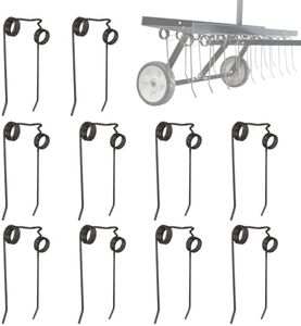 Dfnidy 43783 Dethatcher Tines Replacement 10 Pack, for Agri-Fab Dethatcher, Thatcher Spring Tines Width 4.5" x Height 2" x Length 8.1", Upgrade Outdoor Yard Tools Lawn Mower Attachments