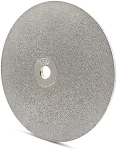 Double-Sided CBN Grinding Wheel for 8 inch Bench Grinder, for Sharpening Woodworking Tools、High Speed Steel Tools (80/180 Grit)