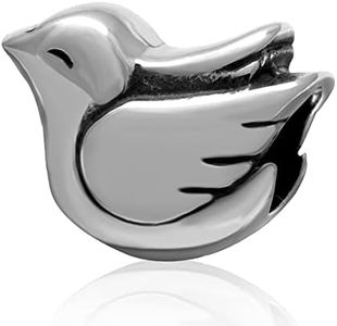 Pace Uccello Piccione Charms, 925 Sterling Argento colomba Charm Perline, Fit Pandora Animale Braccialetto, Regalo per San Valentino/amante/moglie/marito