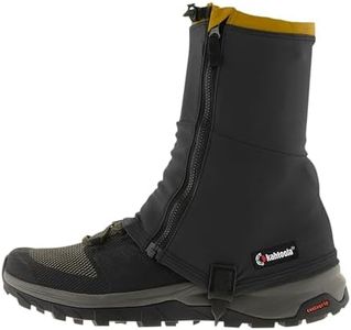 Kahtoola RENAgaiter Mid Gaiters for Hiking, Mountaineering, Trail Running, Shoe & Boot Protection in Mud, Snow & Ice - Raven - X-Small