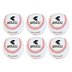 Belco Baseball , Competition Grade Baseball Ball Official Size (PVC Baseball Pack of 6)