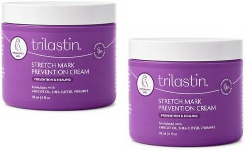 TriLASTIN Stretch Mark Cream for Pregnancy – Hydrating Belly Cream for Pregnant Women- Shea Butter & Vitamin E, Paraben Free, No Added Fragrances - Maternity Body Lotion – 4 oz, 2 Pack