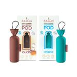 AuraCam Gold Standard Camphor Pods (1 Original + 1 Oudh) - Pack of 2 - Organic Camphor Cone Air freshener For Room, Car, Bathroom, Office & Toilet | Long-Lasting Camphor pods