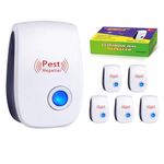 Ultrasonic Pest Repeller Mouse Repellent Plug-in Spider Repellent Indoor Insect Rodent Deterrent Devices(Pack of 6)