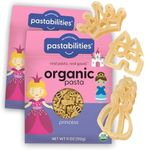 Pastabilities Organic Pasta for Kids - Princess Shaped - Princess & Castle Fun Theme, Family Size Serves 4, Non-GMO Natural Wheat Pasta, All-Natural, Kosher Certified, Made in the USA, (2 Pack, 11 Oz)