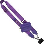 Save the Girls Clip & Go Phone Lanyard Crossbody Strap with Wallet, Purple
