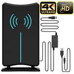 Updated 2023 Version Amplified HD Digital 'Matrix' TV Antenna 580 Miles Range, Support 4K 1080p Fire tv Stick and All Older TV's Indoor HDTV Local Channels, Signal Booster - 16.5ft Coaxial Cable