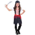 Amscan 9903526 - Kids Pirate Cutie Caribbean Buccaneer World Book Day Fancy Dress Costume Age: 8-10 Yrs