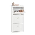 SoBuy FSR94-W, 3 Drawers Shoe Cabinet Shoe Rack Shoe Storage Cupboard Organizer Unit, White