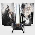 Sticker for PS5 Ring, Standard Disc Edition, Console and controllers,Skin Ring (2 Controllers)