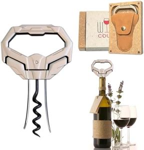 KERHAND 3 in 1 Ah So Two Prong Wine Opener & Cork Remover,It Can Remove The Older and Fragile Wine Corks so Easy for Connoisseurs to Uncork (Diamond)
