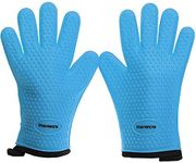 KITCHEN PERFECTION S Silicone Smoker Oven Gloves -Extreme Heat Resistant BBQ Gloves -Handle Hot Food Right on Your Grill Fryer Pit|Waterproof Oven Mitts |Superior Value Set+3 Bonuses