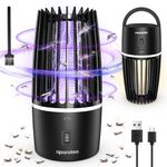 Mosquito Killer Lamp, Electric Fly Killer Fly Zapper Flies Trap, 2 in 1 UV Mosquito Killer USB Rechargeable Fly Catcher 360° Bug Zapper, Safe Insect Killer Outdoor Indoor for Home Backyard Camping