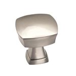 Amerock | Cabinet Knob | Satin Nickel | 1-1/4 inch (32 mm) Length | Stature | 10 Pack | Drawer Knob | Cabinet Hardware