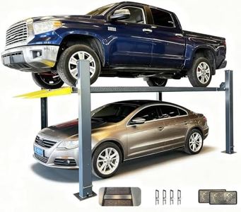 MutsMover 8,500 LBS 4-Post Car Lift, Extra Tall & Wide Parking and Storage Auto Lift with 71" Max Height, Heavy-Duty Hydraulic System for Garage, Parking, or Workshop Use, 12 Months Warranty, 110V