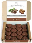 Coffee Wax Melts - 16 x 5g Heart Shaped Coffee Scented Wax Melts in a ECO Gift Box - Wickless Candles