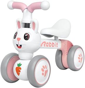 XIAPIA Bicicleta sin Pedales Niños 1 2 3 Años, Bici Equilibrio Bebé 10-36 Meses,Juguete para Montar Bebes 1 Año, Bicicletas Infantiles de Animal, Regalos Niños Niñas para 1er Cumpleaños Navidad