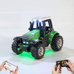 DAOGU Mini RC Tractor Truck Toy, 1:64 car Gifts for Kids and Adults