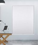 Arlo Blinds Single Cell Room Darkening Cordless Cellular Shades, Color: White, Size: 34" W x 60" H