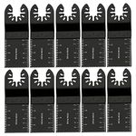 10pcs Oscillating Saw Blades Quick Release Multitool for Metal Wood Plastic Cut Blades Fit Cable Black