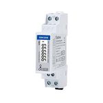 EASTRON SDM120DB-MID Electricity Usage Meter - Single Phase - Pulse Output 1000imp - 45A kWh Mains, Low Cost Din Rail Smart Meter Energy Monitor, with Pulse Meter & Digital Backlit LCD Display