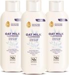 Soapbox Body Wash, Oat Milk + Lavender Body Wash Body Wash for Women, Men | Vegan + Antioxidant Rich Moisturizing, Calming with Shea Butter, Peptides & Keratin Promoting B3, 3 Pack, 20oz Each