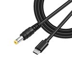 GINTOOYUN USB Type-C to DC 12V Power Charge Cable，USB-C Male Input to DC5.5x2.5mm Male Power Plug Charge Cable, for Router, CCTV,etc(4.9FT)(12V)