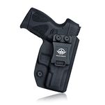 Gun Holster, Taurus G2C Holster, Kydex IWB Holster Custom Fit: Taurus G2C 9mm & Millennium PT111 G2 / PT140 Pistol - Inside Waistband Concealed Carry - Adj. Cant Retention - Pouch (Black, Right)