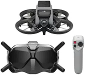 DJI Avata Fly Smart Combo (DJI FPV Goggles V2) - First-Person View Drone UAV Quadcopter with 4K Stabilized Video, Super-Wide 155° FOV, Built-in Propeller Guard, HD Low-Latency Transmission, Black