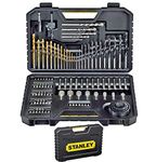 STANLEY Set of 100 Hex Drill Bits and Accessories on Metal, Plastic