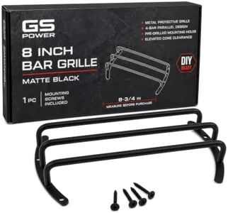 GS Power 8 inch Bar Grille for Subwoofer & Speaker in Chrome Silver or Matte Black Finish (1 pc). Also Available in 10 & 12”