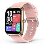 Smart Watch(Answer/Make Call), 2.02" Smartwatch with Blood Pressure Blood Oxygen Heart Rate Sleep Monitor, IP68 Waterproof Fitness Tracker 100+ Sports Modes Compatible with iOS Android for Women