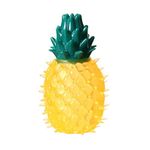 THE DDS STORE Pet Puppy Dog Squeaky Chew Toys for Aggressive Chewers Dental Teething Cleaning [Non-Toxic Soft Natural Rubber], Cute Crystal (Pineapple Toy)