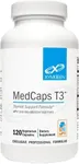 XYMOGEN MedCaps T3 - Thyroid Support Formula with Vitamins + Herbs - Selenium, Zinc, Vitamin E + C, Ashwagandha, Guggul Extract, and Iodine Supplement (120 Capsules)