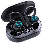 Wireless Earbuds Bluetooth 5.2 HiFi Stereo Headphones Built-in Microphone Noise Cancelling, 42Hrs Playtime with LED Display Charging Case Wireless Ear Buds IPX7 Waterproof