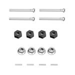 HYPER GO RC Car KS002 Accessories Wheel Hex, Pins, M4 Lock Nut, Round Head Half Thread Screws, Spare Parts RC Vehicle Accessories for All 1/14 1/16 Scale