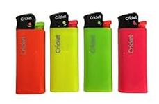 4 Mini Cricket Neon Fluorescent Colors Lighters Assorted Colors Made in Holland