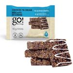 GoKrisp, Energy Square by Jimmy Sevigny, 15 gr Protein Pastry, Cookies 'n Cream Protein Snacks, Nut & Peanut Free, Gluten Free |12-Pack