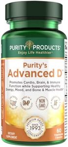 Purity Products Dr. Cannell's Advanced D from Vitamin D3 Super Formula - Packed with Vitamin D, Vitamin K2, Zinc, Magnesium Citrate, Boron and Taurine - 60 Vegetarian Capsules