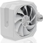 upHere gaming up1T4 White CPU Air Cooler, 4×Ф6mm Heatpipes CPU Cooler, PWM 120mm Fan Computer Cooling, TDP 230W, Intel LGA 2011/2066(X79/X99) 1700, AMD AM5/AM4(No-detach Fan Installation)