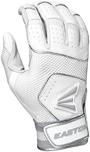 Easton | WALK-OFF NX Batting Gloves | Baseball/Softball | Youth Large | White/White