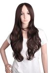 MapofBeauty Charming and Sexy Women's Long Curly Wig Wave Wig (Dark Brown)