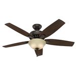 Hunter 53311 Transitional 52``Ceiling Fan from Newsome Collection in Bronze/Dark Finish,